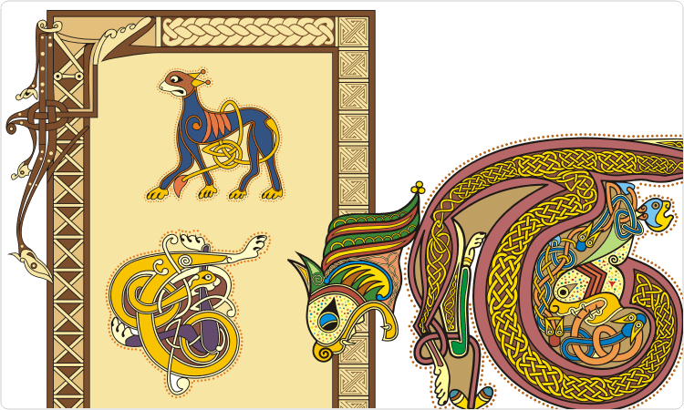 Medieval Celtic Designs (750x450), Png Download