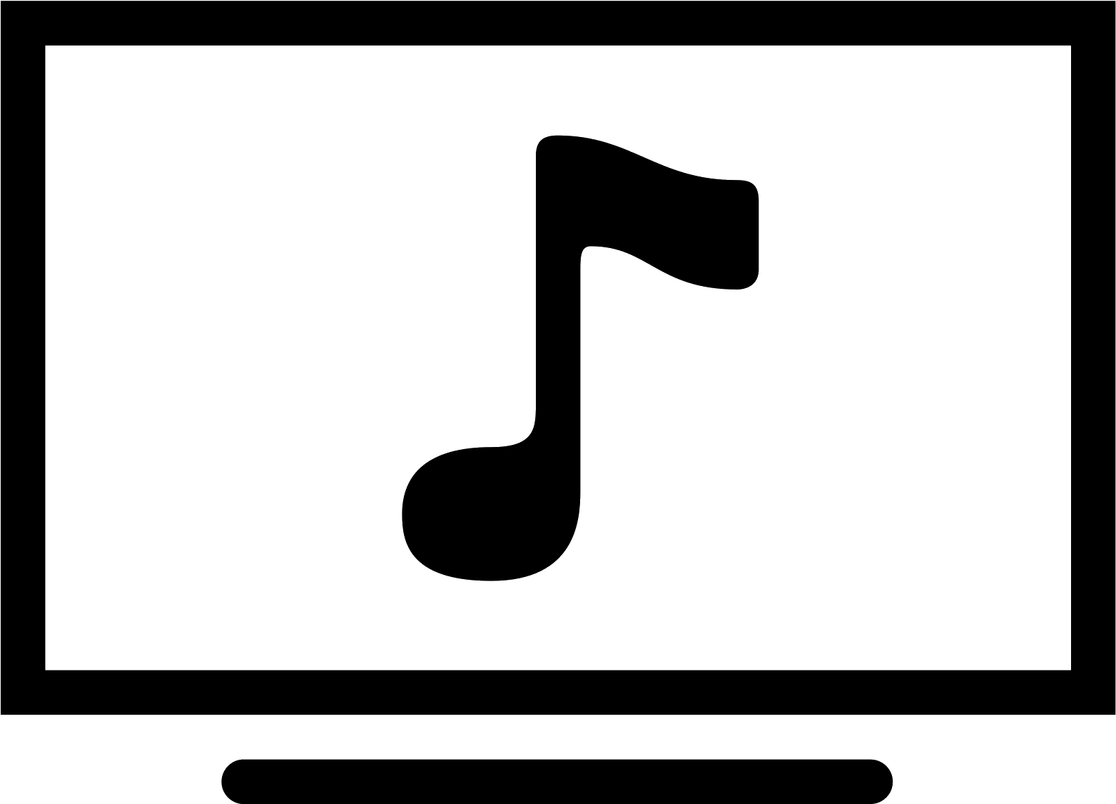 Music Video Icon - Tv Icon (1600x1600), Png Download