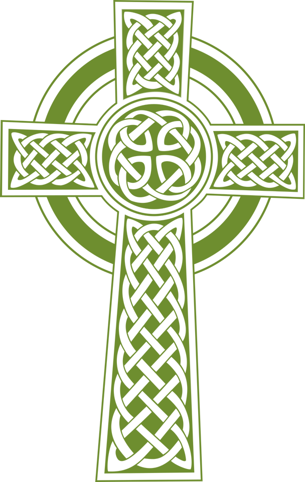 Celtic Knot Cross Wall Mascot™ - Irish Symbols (608x960), Png Download