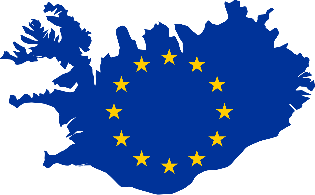 File - Iceland Eu - Svg - Iceland Map No Background (1280x793), Png Download