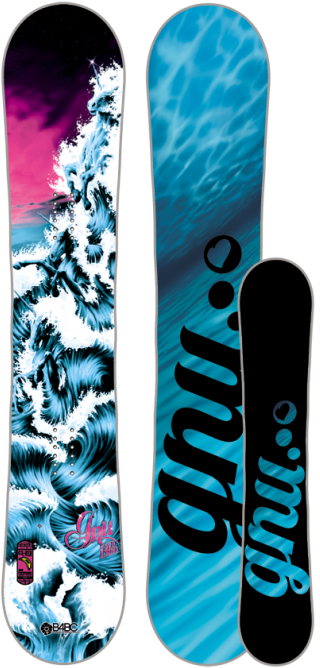 Gnu Snowboard Inspired By The Last Unicorn - Gnu B Pro C2btx Snowboard Women's 2014 (340x715), Png Download