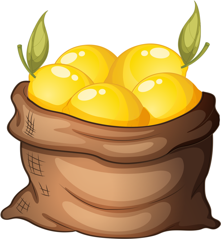 Яндекс - Фотки - Sack Of Apples Clipart (736x800), Png Download