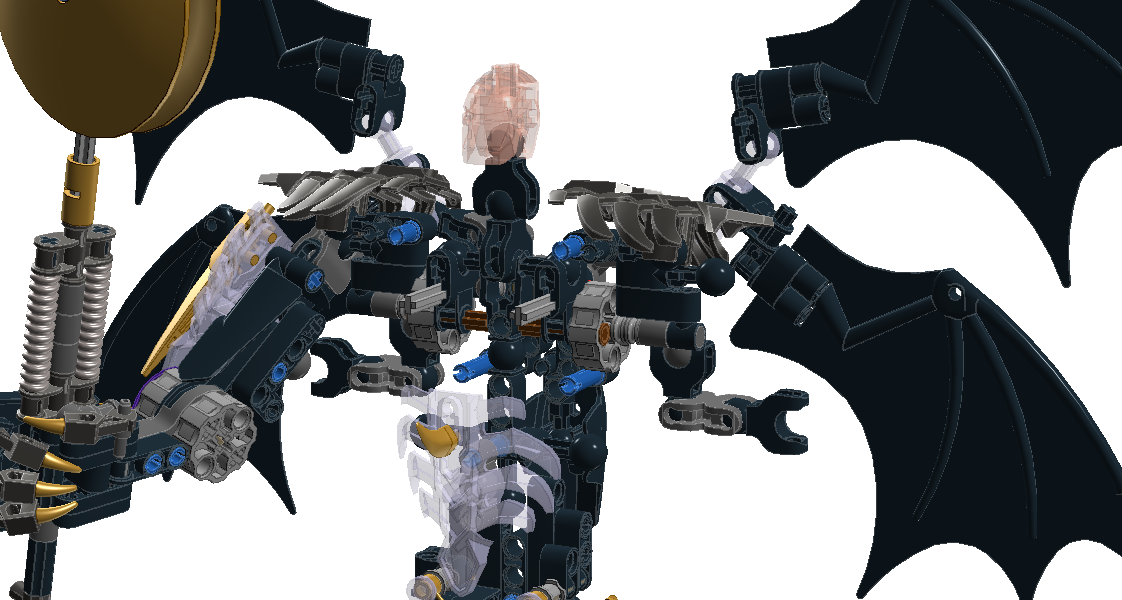 Overlord Makuta7 300 Kb - Lego Bionicle Overlord Makuta (1122x600), Png Download
