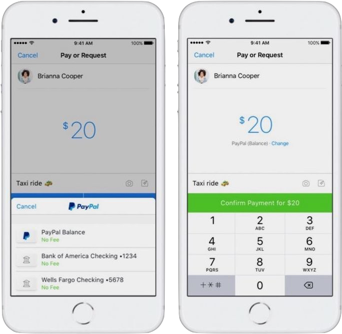 Online Money Transfer Service Paypal Announced Today - Iphone (702x687), Png Download