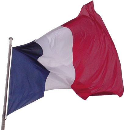 Drapeau Français Flottant Png - French Revolution Flag (412x426), Png Download