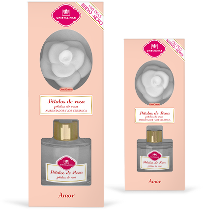 Nuevo Ambientador Flor De Cerámica Cristalinas Con - Perfume (455x531), Png Download