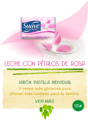 Leche Con Pétalos De Rosas - Suave Naturals Body Wash Creamy Almond & Verbena (300x409), Png Download