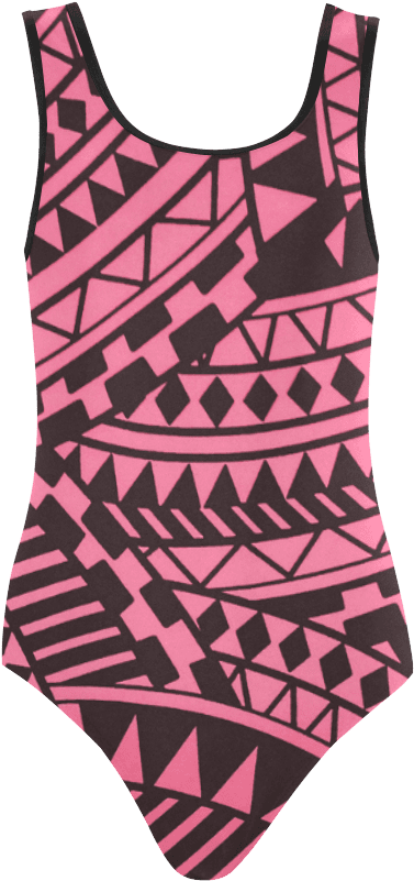 Aztec Tribal Pattern Vest One Piece Swimsuit - Model (1000x1000), Png Download
