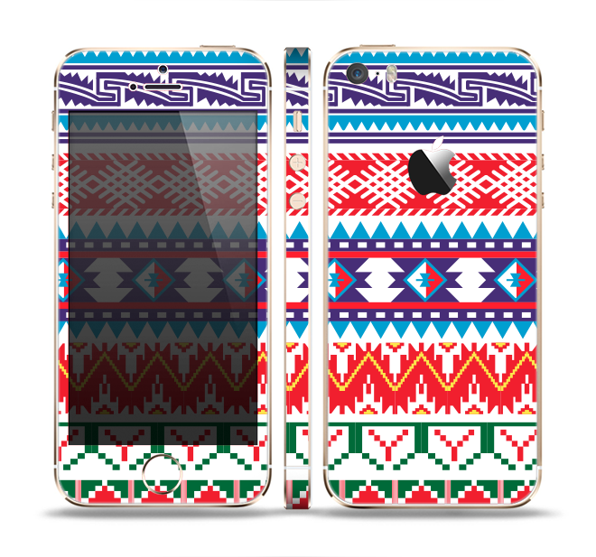 The Vector White Blue Red Aztec Pattern Skin Set For - Function (660x617), Png Download