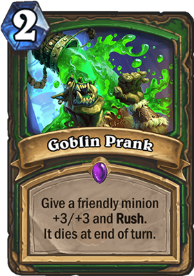 Goblin Prank Card - Curse Of Weakness Hearthstone (300x429), Png Download