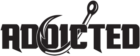 Boat Black Addicted Decal - Addicted Fishing Logo (480x310), Png Download