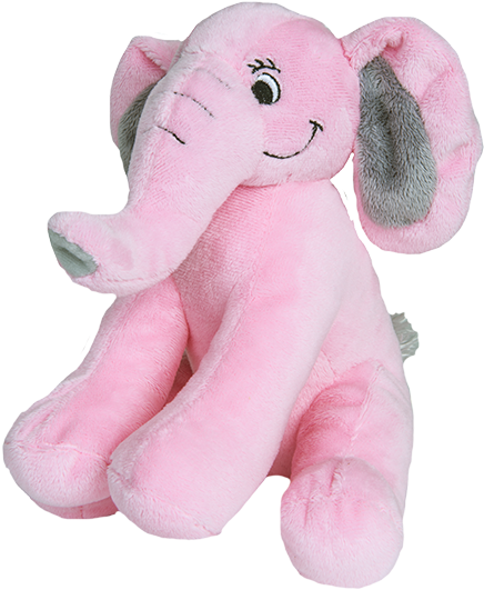 8 Inch Recordable Pink Elephant - Stuffed Pink Elephant (520x600), Png Download
