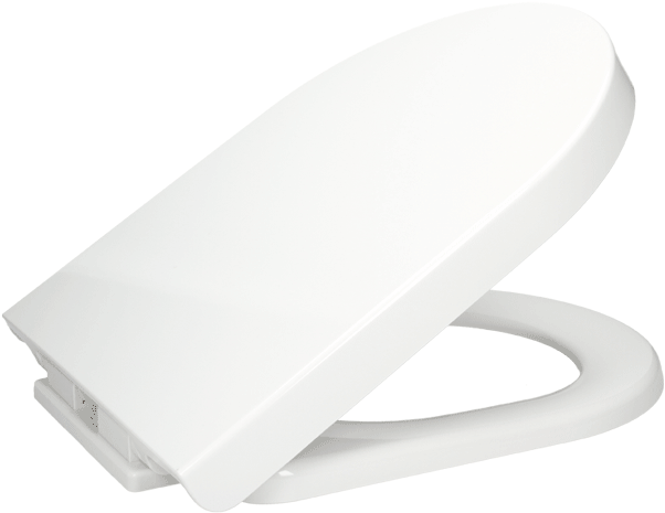 D Shaped Toilet Seats - Affine Soft Close Toilet Seat White (691x691), Png Download