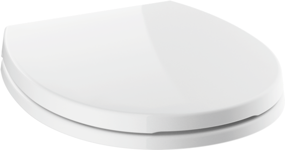 Round Front Standard Close Toilet Seat - Seat (600x600), Png Download