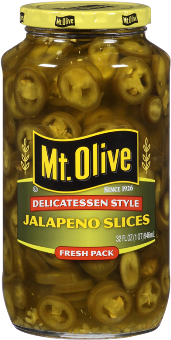 Jalapeno Slices - Mt. Olive Sweet Salad Cubes Pickles 8 Oz Jar (700x700), Png Download
