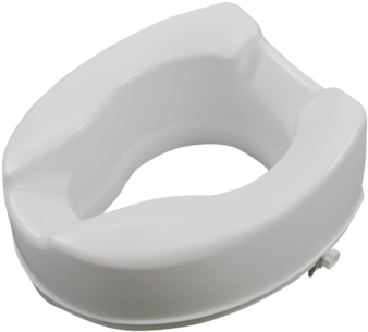Clip On Toilet Seat Raiser 100mm - Toilet Seat (400x400), Png Download