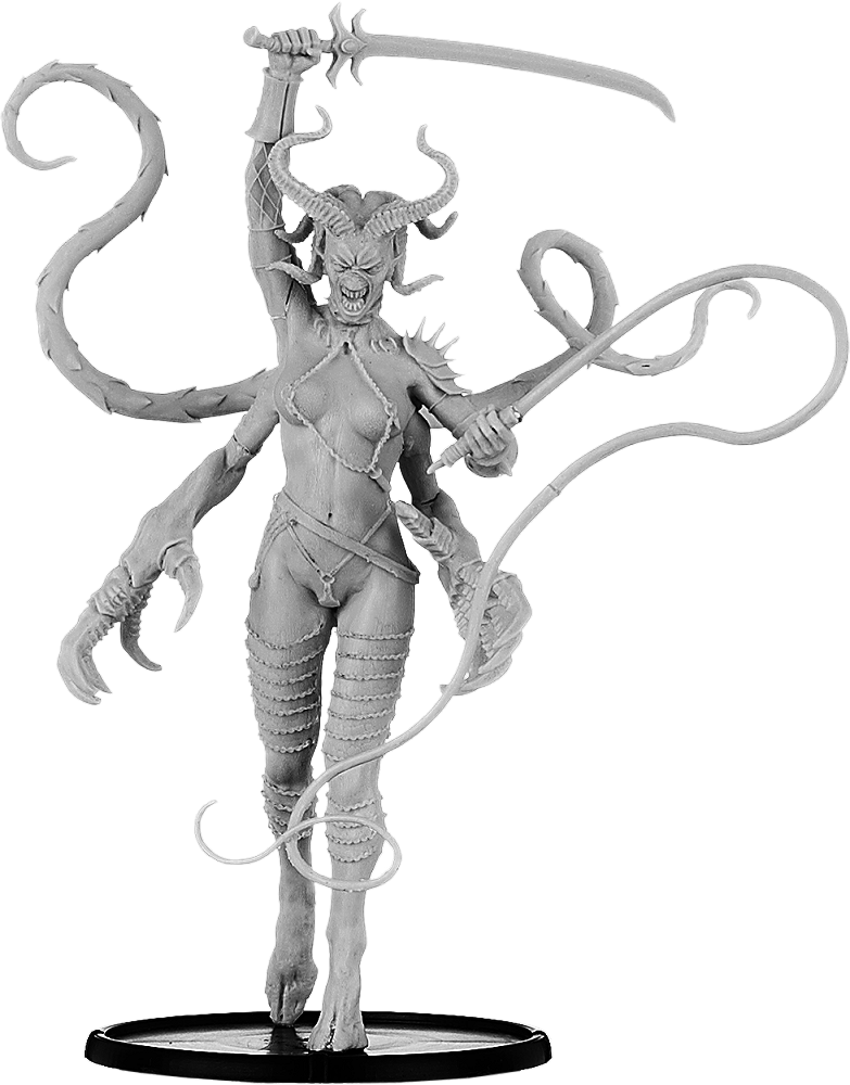 Lamashti, Pleasure Demon With Whip - Miniature Lady Of Depravity (783x1000), Png Download