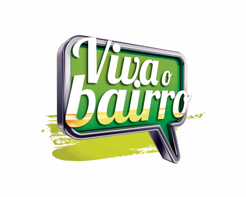 Logo Com Os Dizeres Viva O Bairro Em Branco Sobre Um - Graphic Design (480x384), Png Download