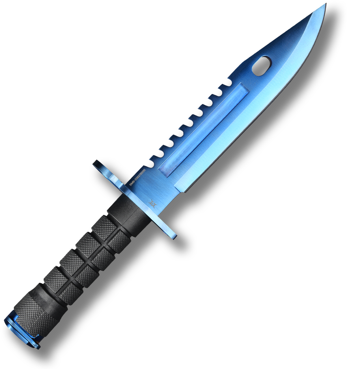 M9 Bayonet Elite Blue Steel - M9 Bayonet Sapphire (1280x1280), Png Download
