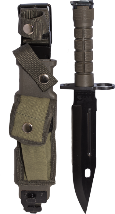 Coleman's 077901 Reproduction M9 Bayonet With Scabbard (377x700), Png Download