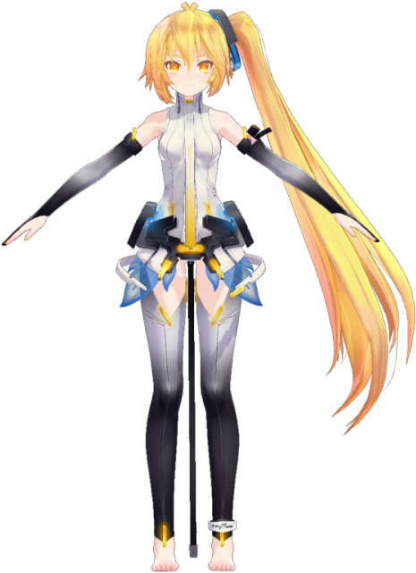 Mmd Tda Neru Append (500x643), Png Download