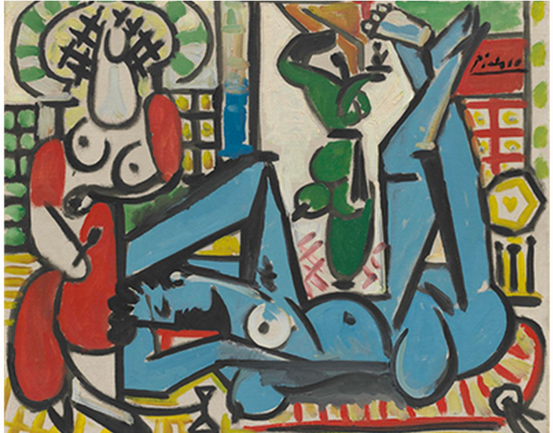 Pablo Picasso's Les Femmes D'alger - Pablo Picasso In 1955 (1200x630), Png Download