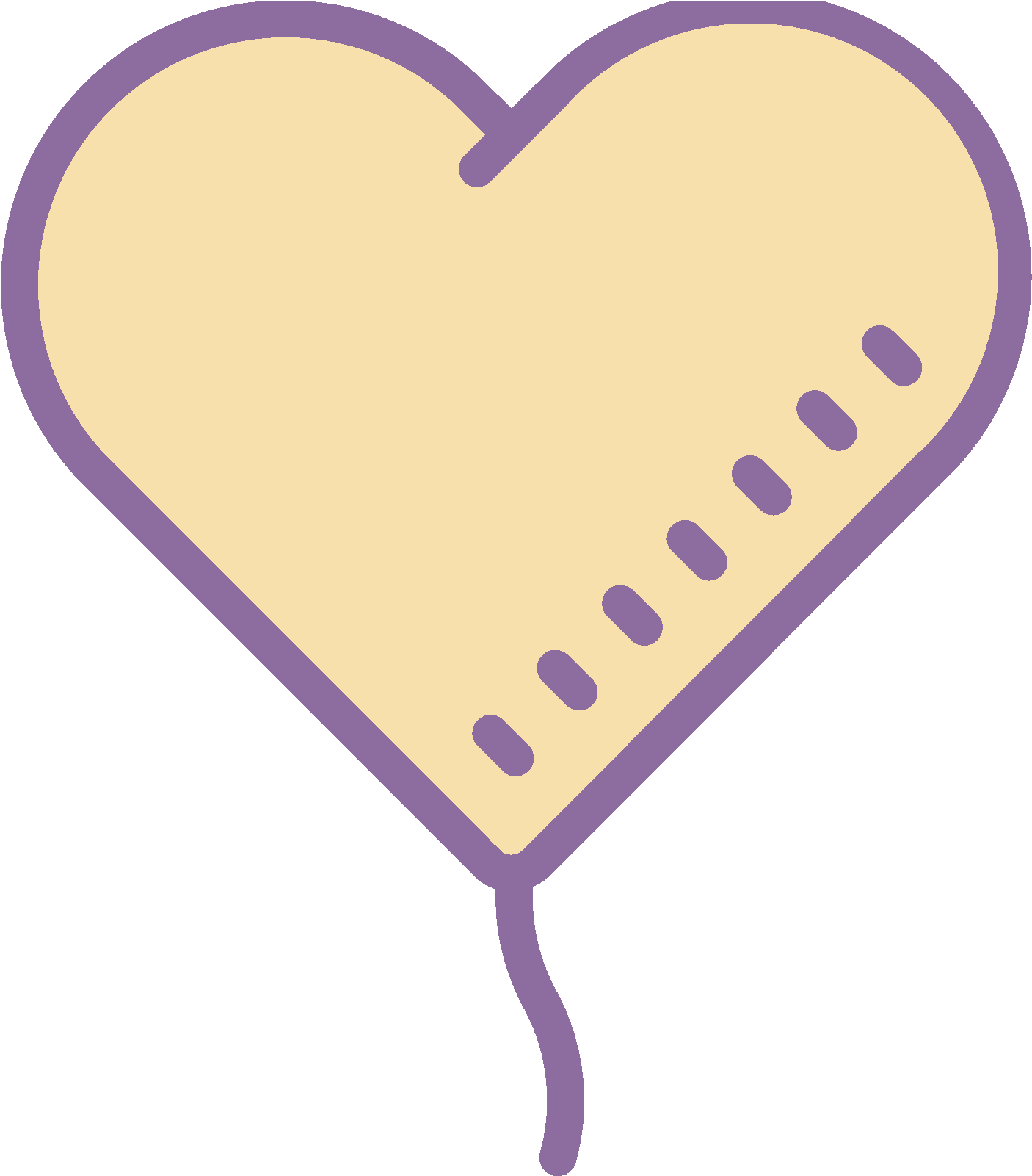 Globo De Corazón Icon - Heart (1600x1600), Png Download