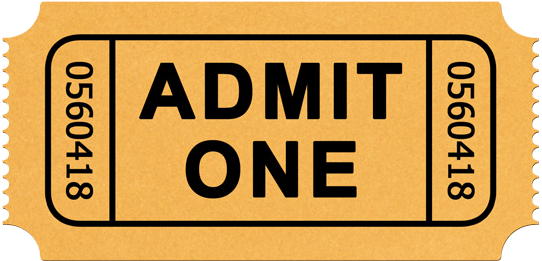 Image Of Smba Alumni Reunion Weekend Tickets - Admit One Movie Ticket (546x279), Png Download