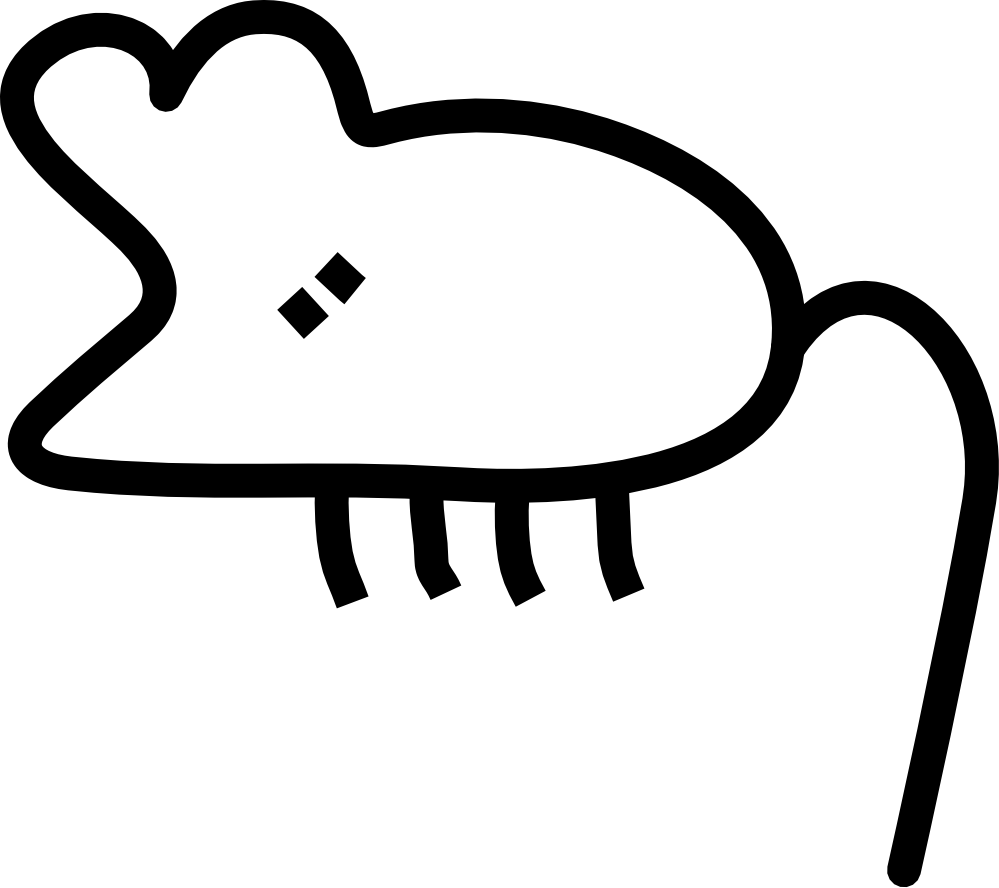 Graffiti Little Mouse Sheet Page Black White Clipartist - Art (999x888), Png Download