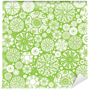 Vector Abstract Green And White Circles Seamless Pattern - Adult Coloring Calendar 2018 Desk Pad By Tempus One (400x400), Png Download