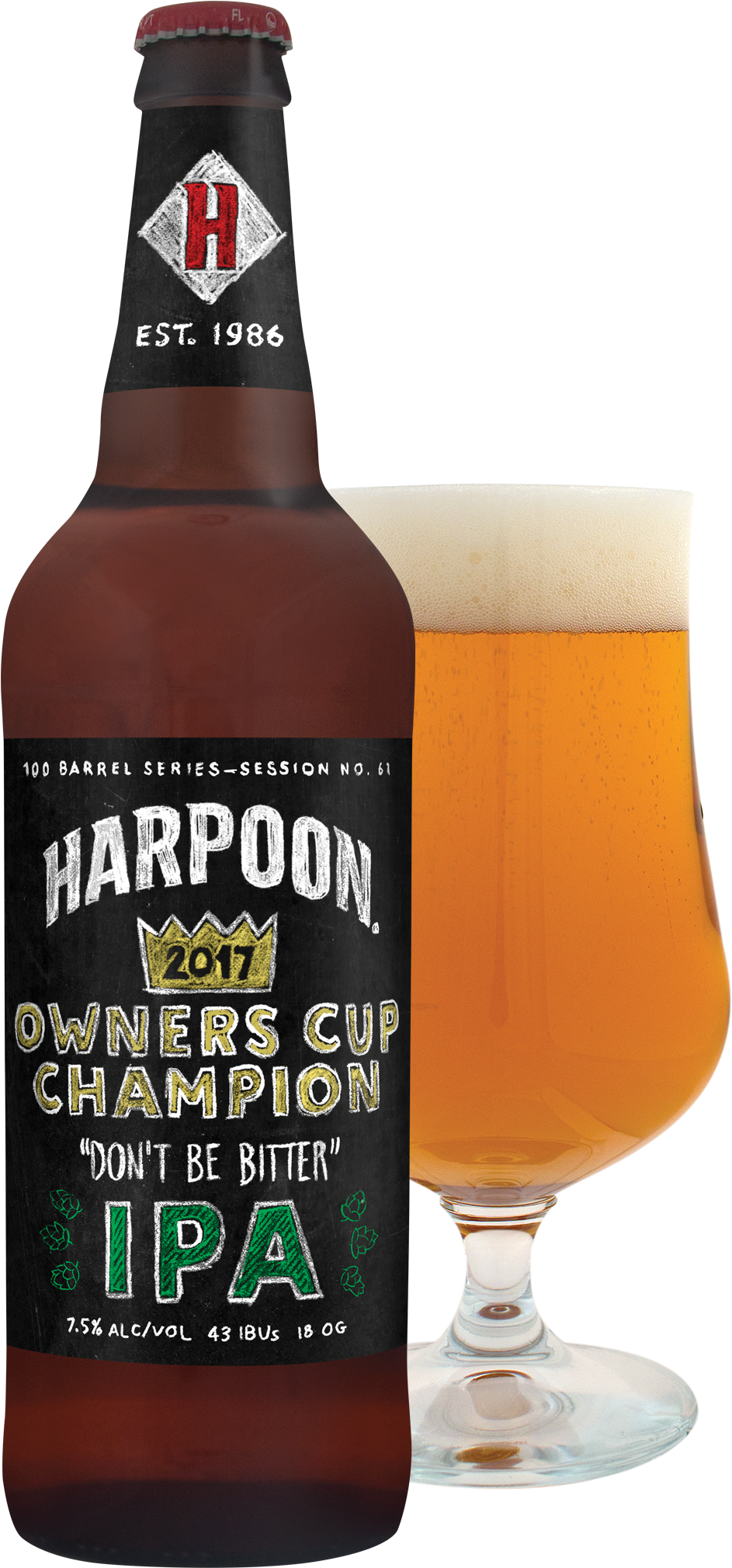 Harpoon 100 Barrel Series - Beer (980x2041), Png Download
