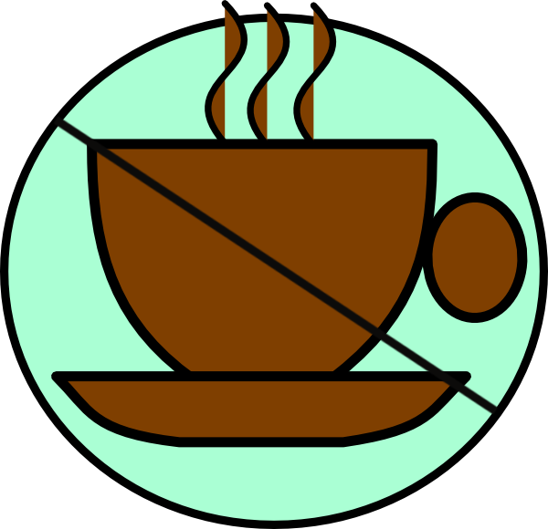 No Coffee Allowed Clip Art At Clker - Coffee Clip Art (600x580), Png Download