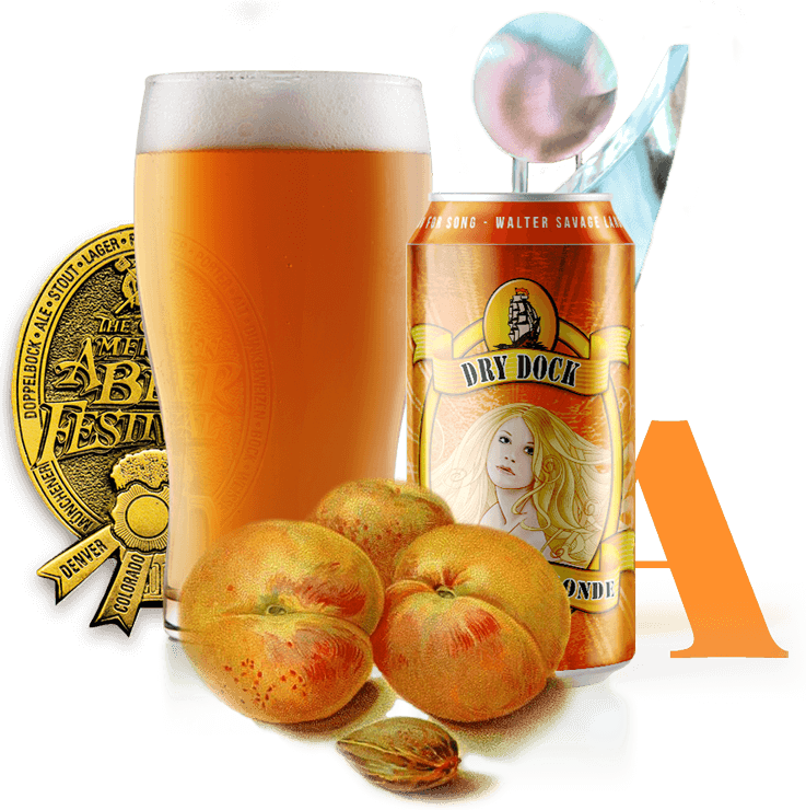 Apricot Blonde Apricot Blonde - Apricot Ale - Dry Dock Brewing Co. (737x740), Png Download