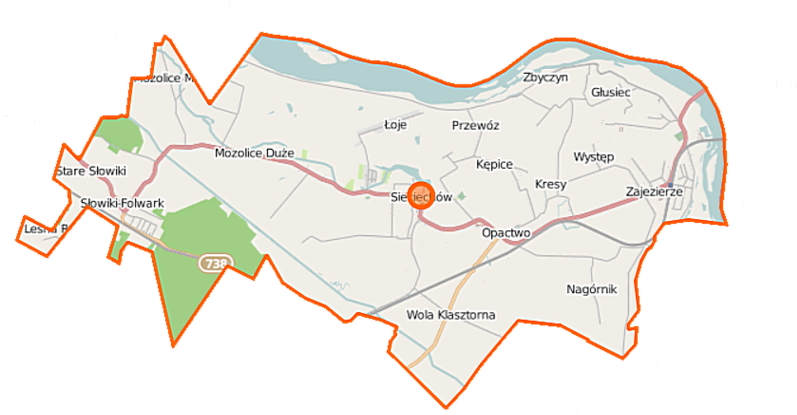 Sieciechów Location Map - Sieciechów Mapa (800x432), Png Download