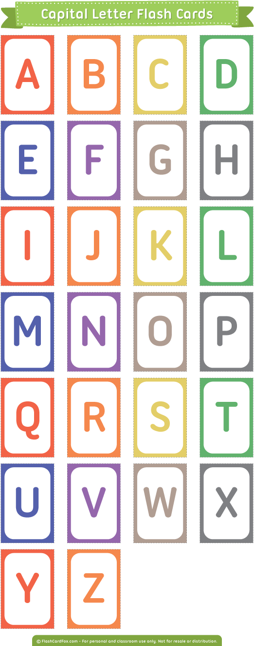 Colorful Flash Cards Featuring Uppercase Letters - Vegetables Flashcards Printable Pdf (600x1336), Png Download