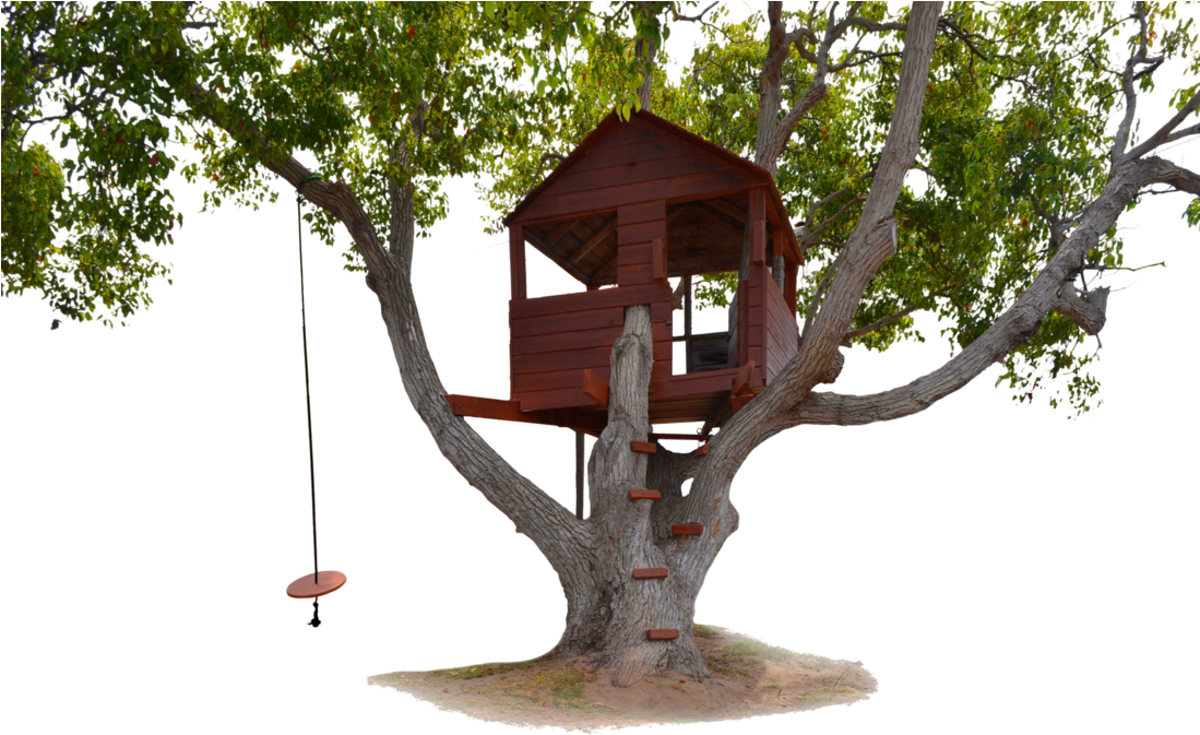 Tree House With Swing Png Stock Photo 0179 By Annamae22 - Tree With Swing Png (1098x727), Png Download