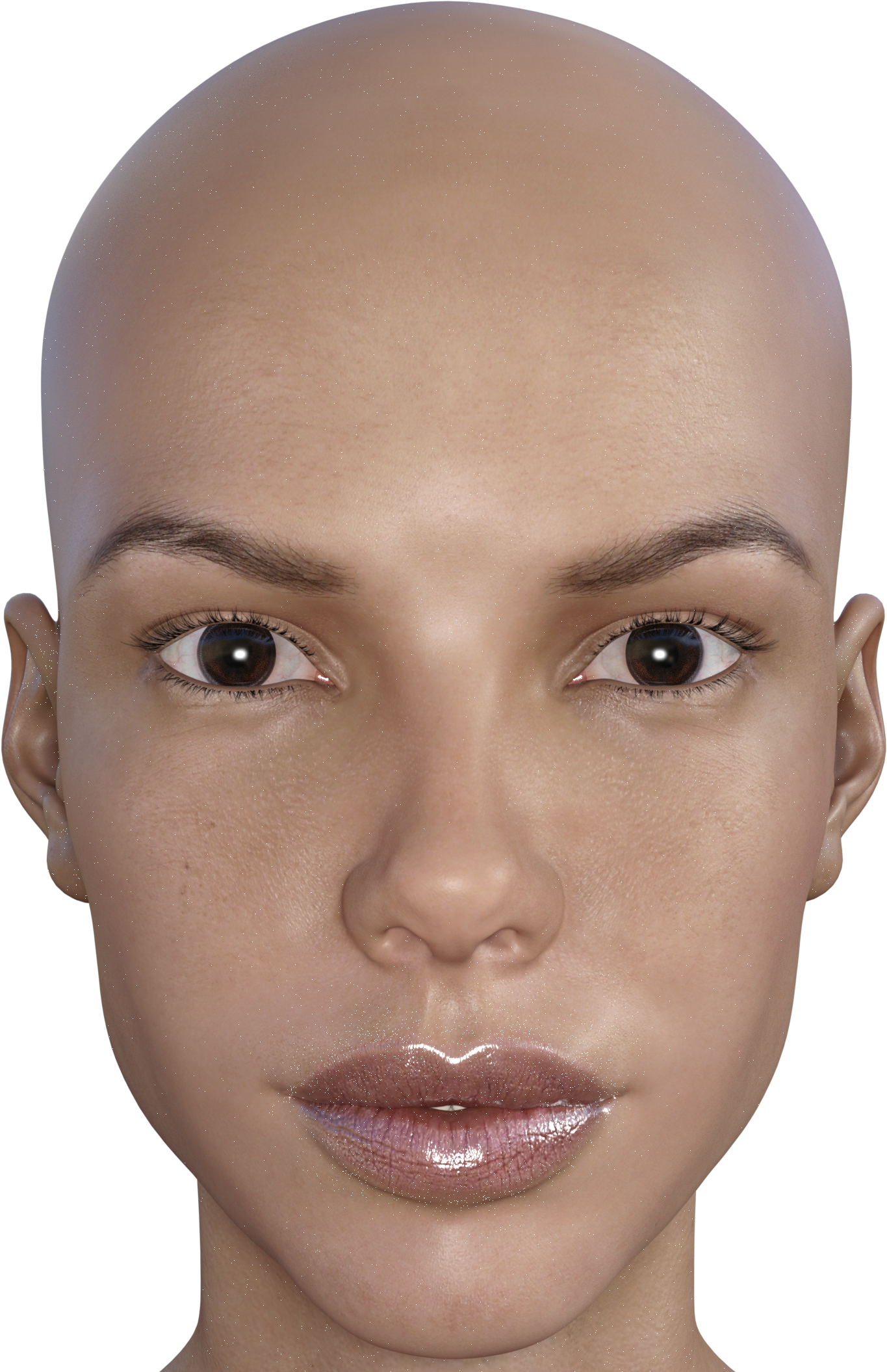 But I Get Tiny Black Specks Around The Mouth Most Noticeably, - Close-up (1457x2119), Png Download