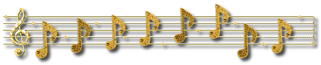 Musical Note Gold Transparent (1148x234), Png Download