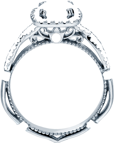 Ring-white - Zasnubne Prstene (399x483), Png Download