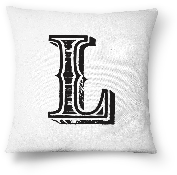 Almofada Monograma L - Design (800x800), Png Download