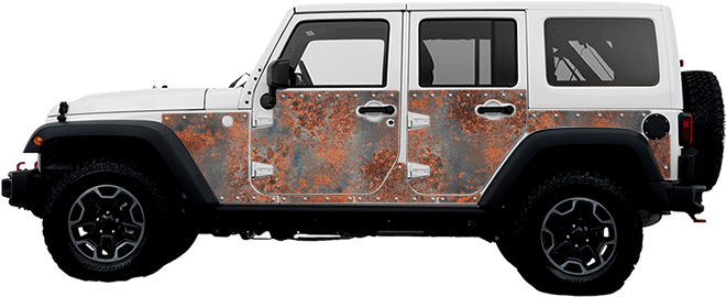 The Rusty - Jeep (672x460), Png Download