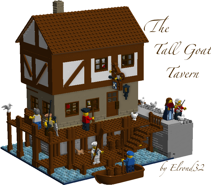 The Tall Goat - House (1200x791), Png Download