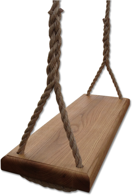 Tree Swing For Adults - Hamaca Madera Y Cuerda (504x675), Png Download