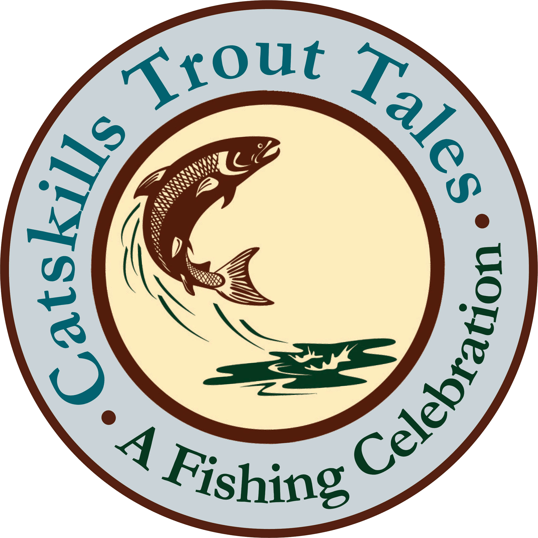 Atlantic Salmon Fish Jumping Water Retro Ornament (2270x2270), Png Download