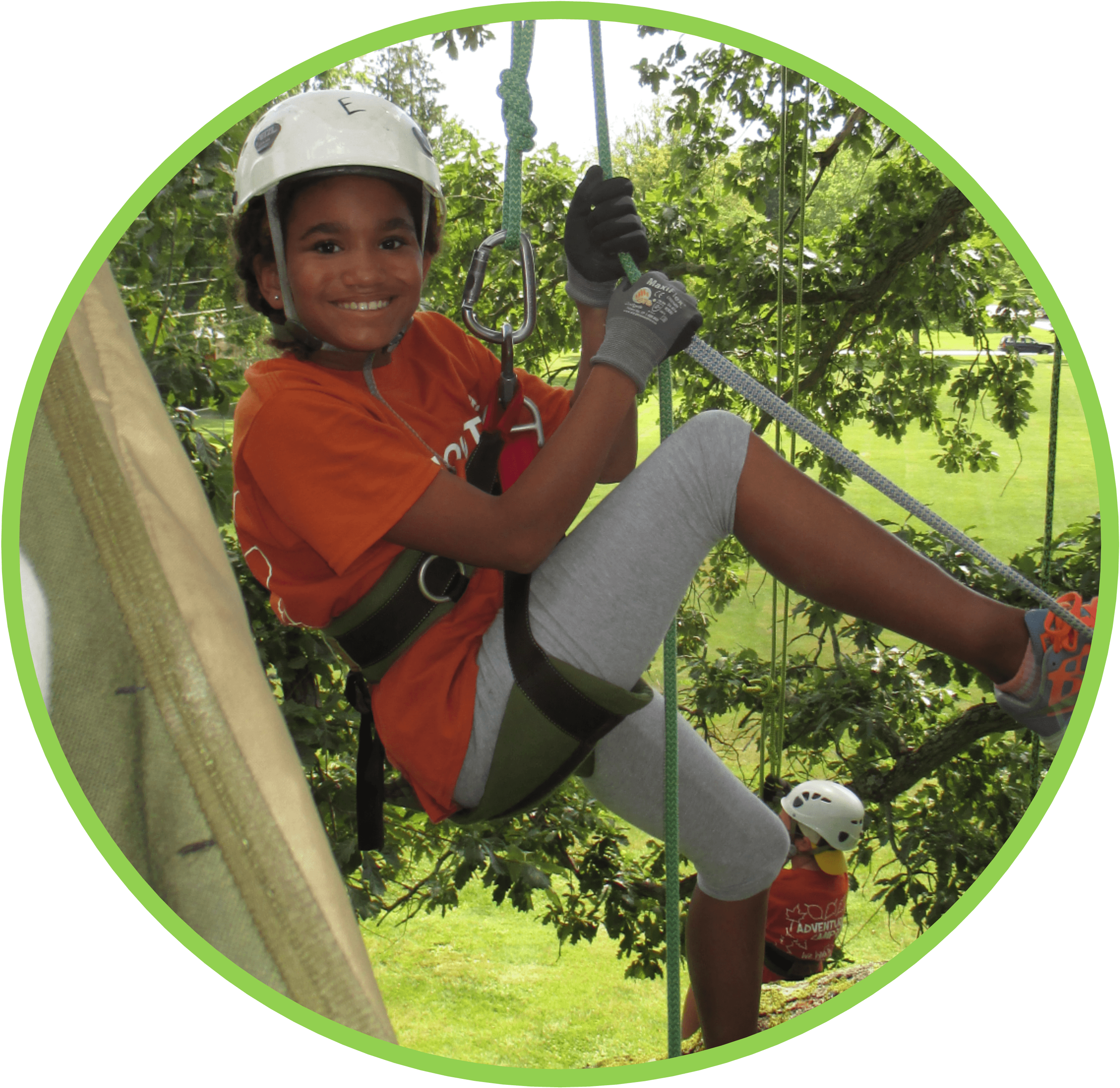 Tree Climbing Circle Green - Fun (2821x2740), Png Download