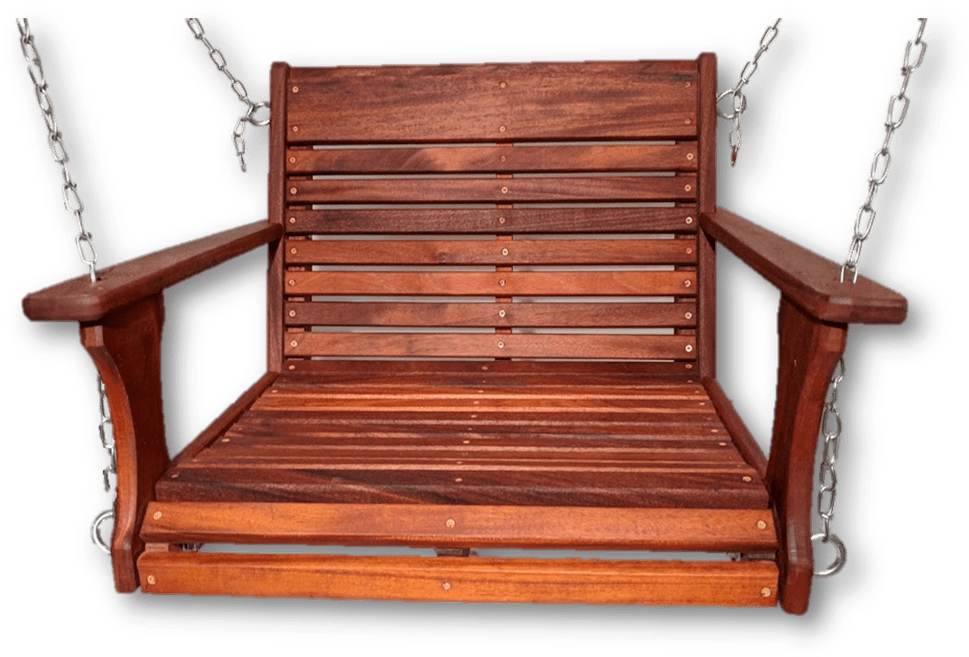 Mahogany Wood Chair Swing Wood Tree Swings - Swing (1200x715), Png Download