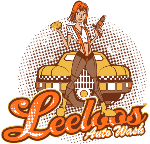 Leeloo's Auto Wash - Womens Airplane Movie Logo T-shirt (630x630), Png Download