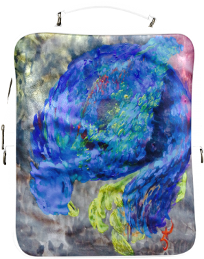 Blue Phoenix Sleeping Square Backpack - Bag (500x500), Png Download