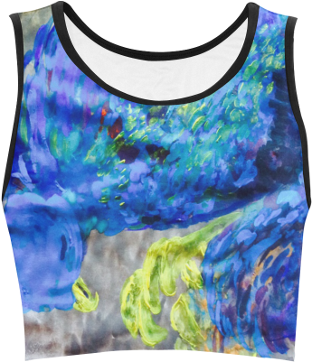 Blue Phoenix Sleeping Women's Crop Top - Woman (500x500), Png Download
