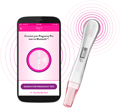 Can Your Phone Tell You're Expecting - Bluetooth Pregnancy Test (415x375), Png Download